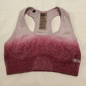 Original beet red ombré GYMSHARK sports bra, SMALL